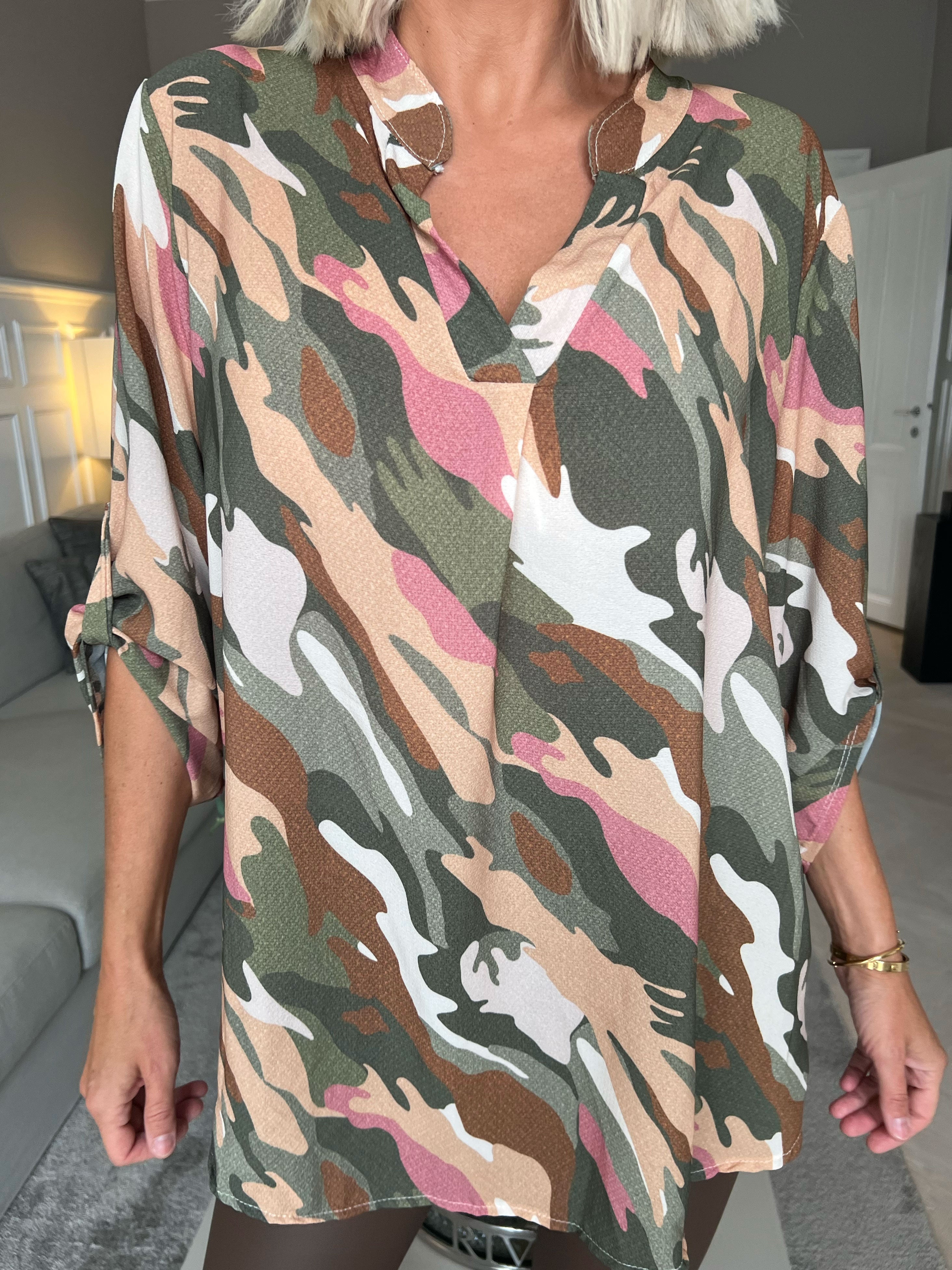 Vanesa Camo - Tunika i camouflageprint